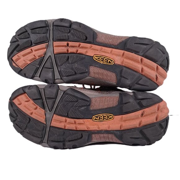 Keen Verdi II Mid Hiking Boots Women 8.5 Leather Tan Orange Outdoor 1009555 - Picture 12 of 15